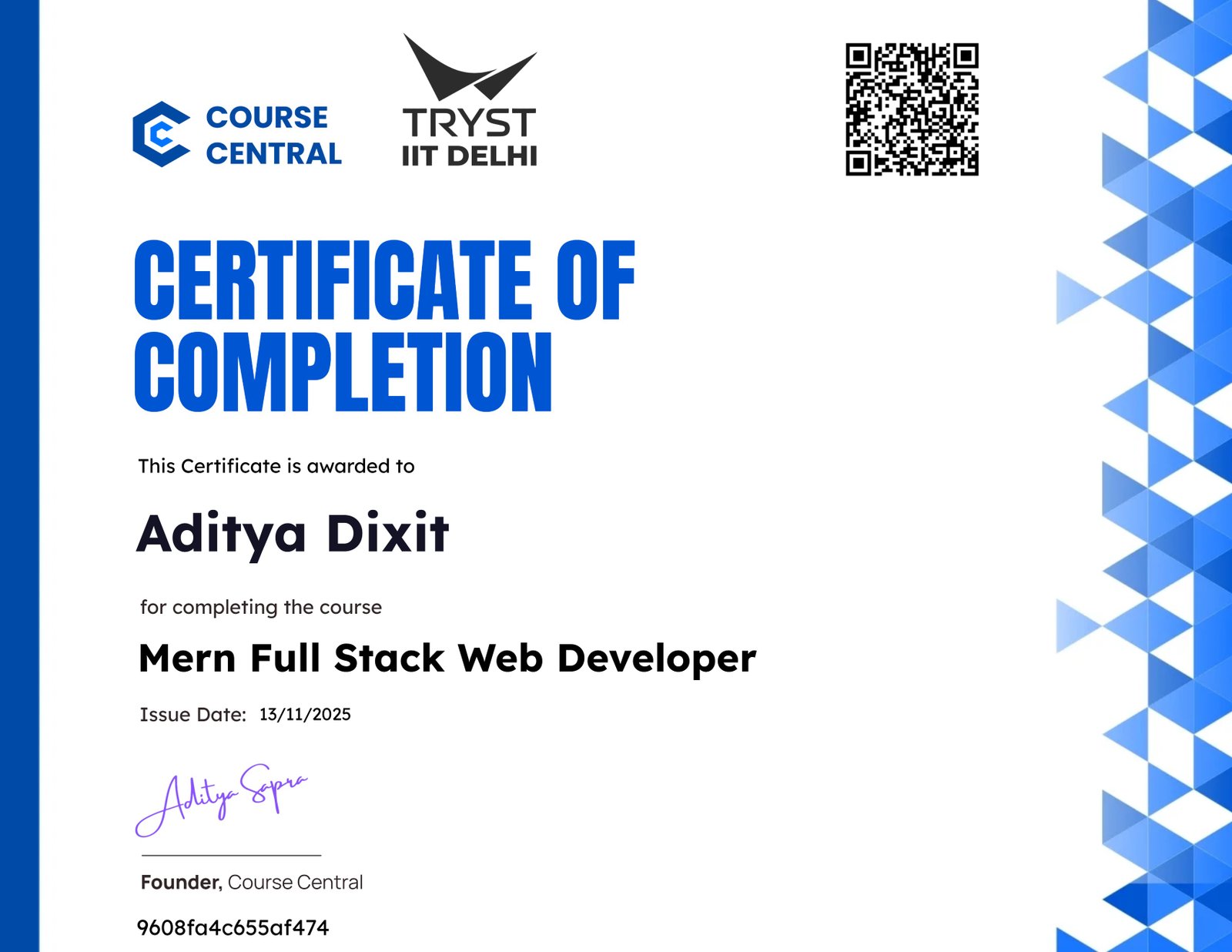 Mern Full Stack Web Developer