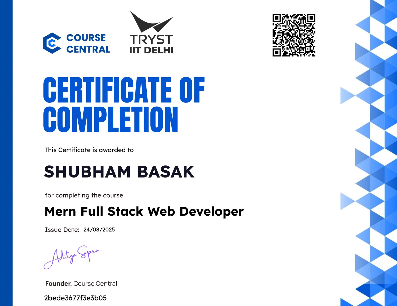 Mern Full Stack Web Developer